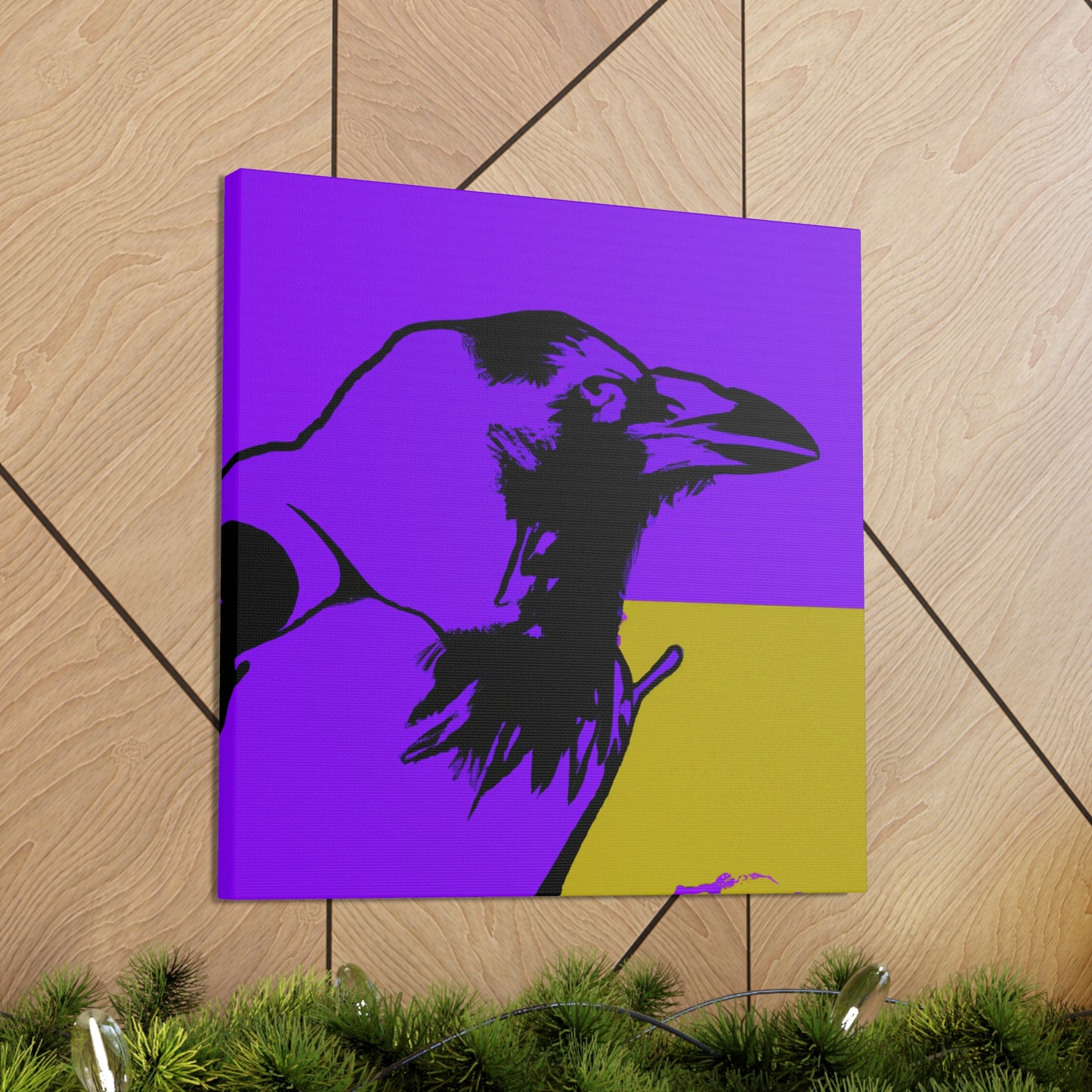 American Crow Pop Art - Canvas