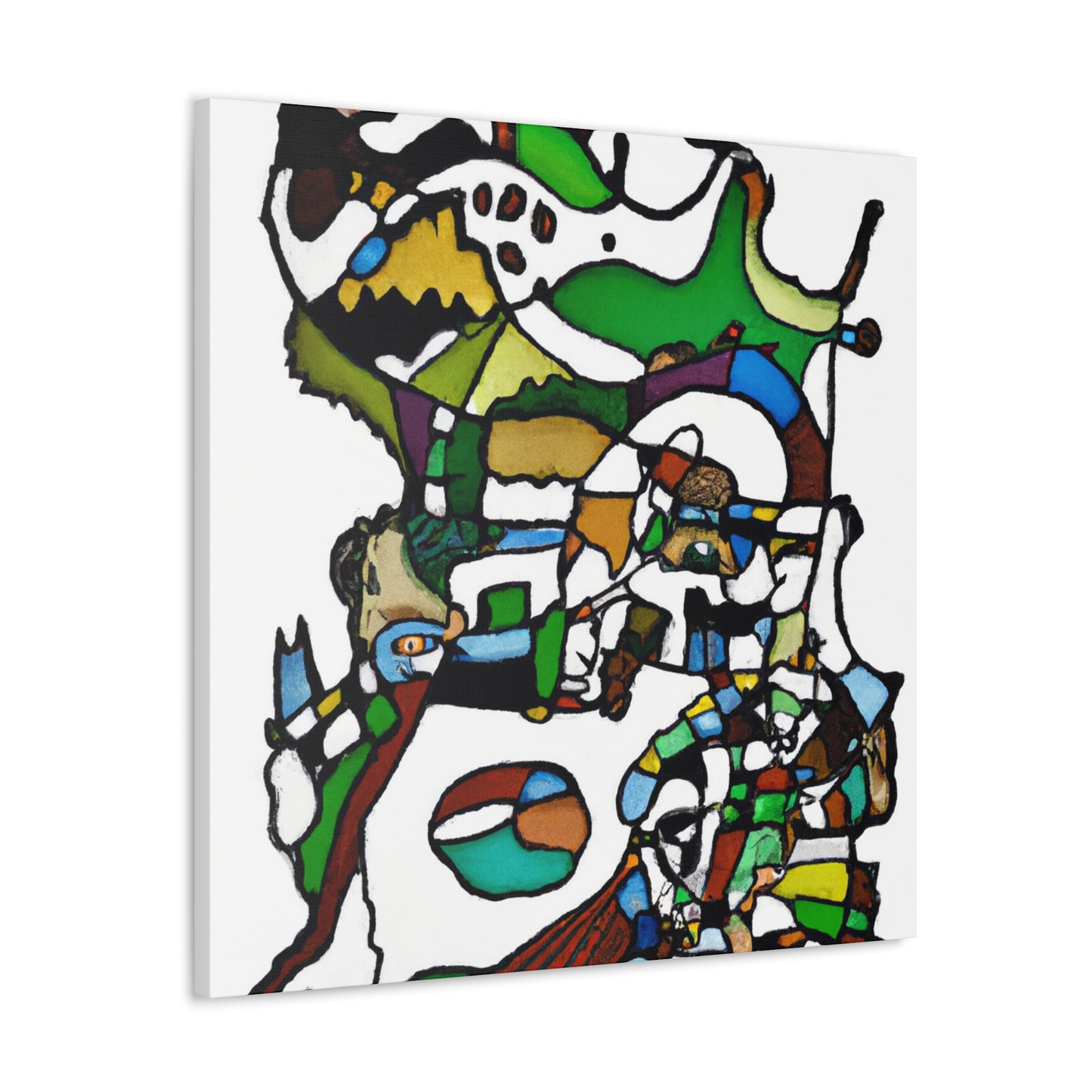 Crocodile in Abstraction - Canvas