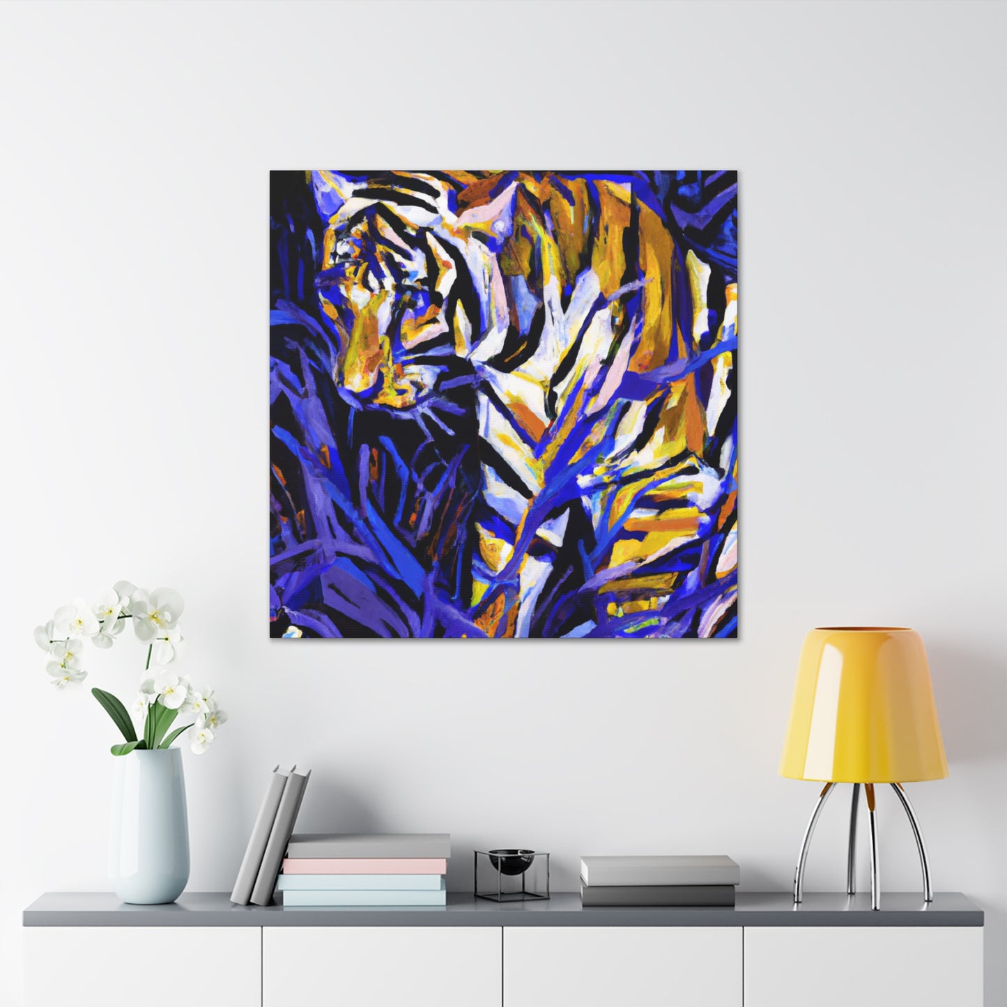 Tiger Unleashed in Art - Canvas