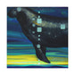 Manatee in Art Deco - Canvas