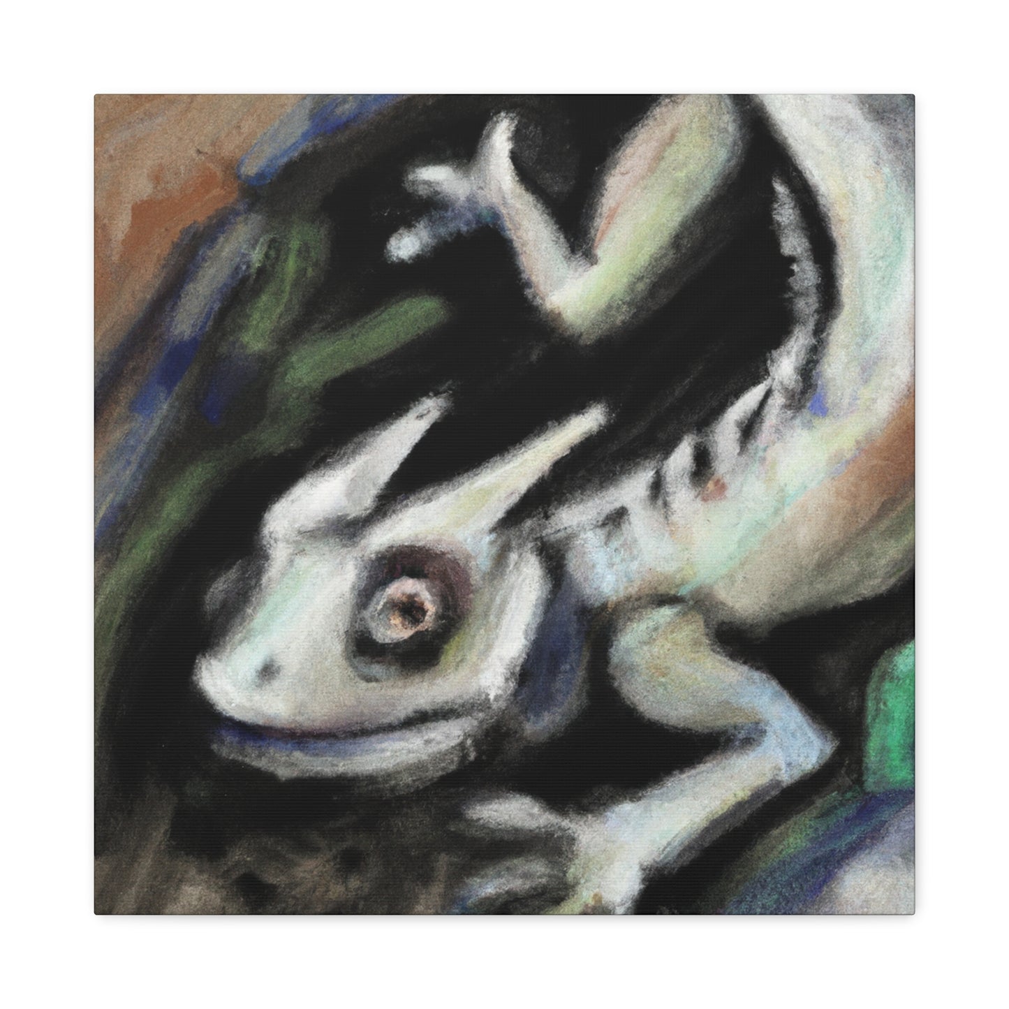 "Horned Lizard Expressionism" - Canvas