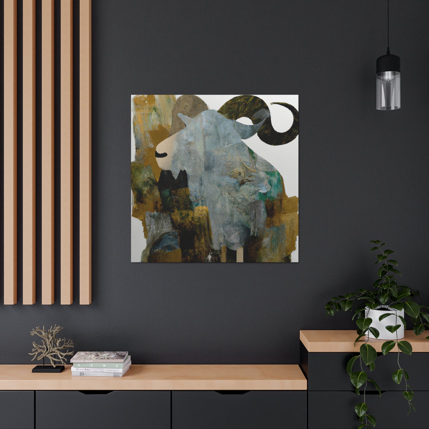 "Majestic Big Horn Rams" - Canvas