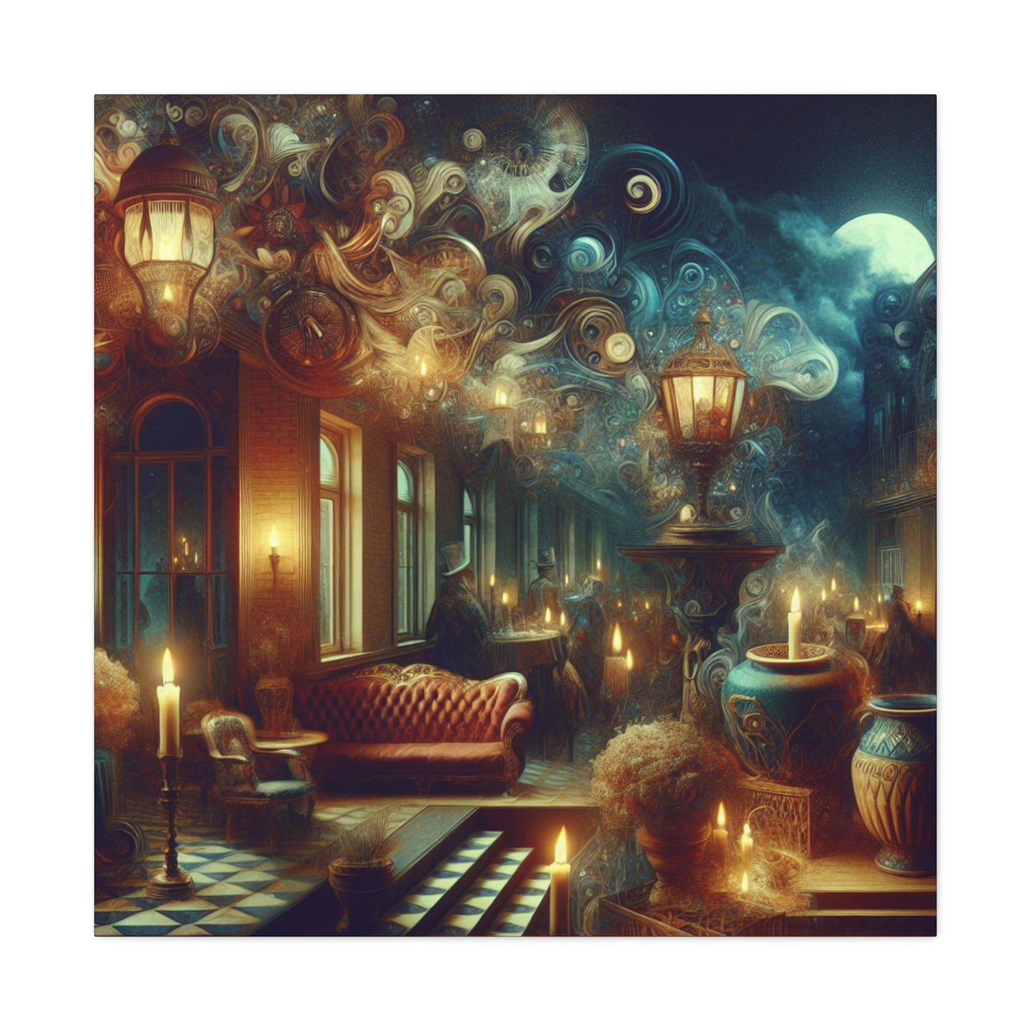 Whimsical Midnight Soiree - Canvas