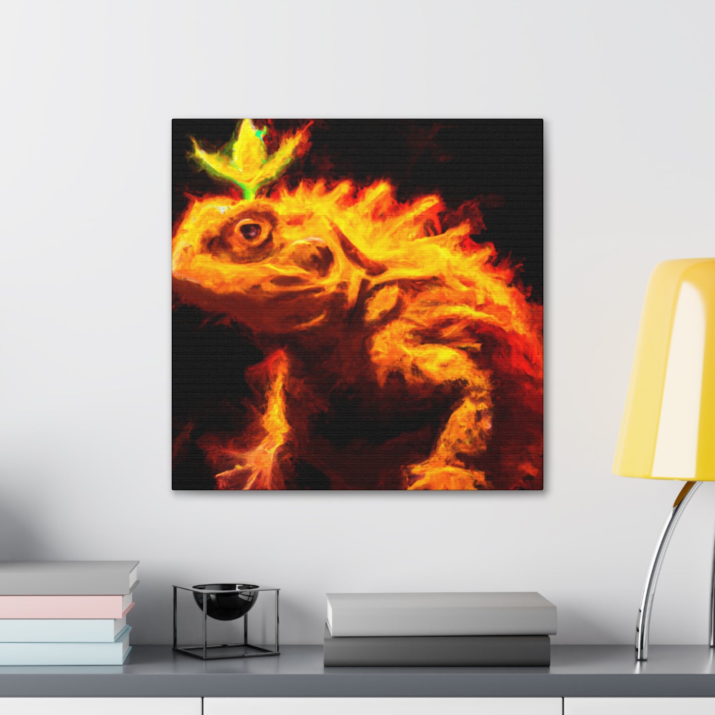 "Horned Lizard Reflection" - Canvas