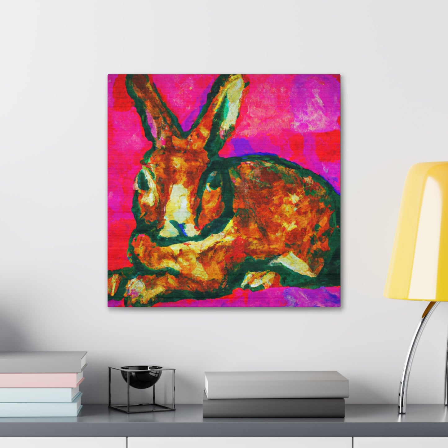 "Rabbit's Fauve Form" - Canvas