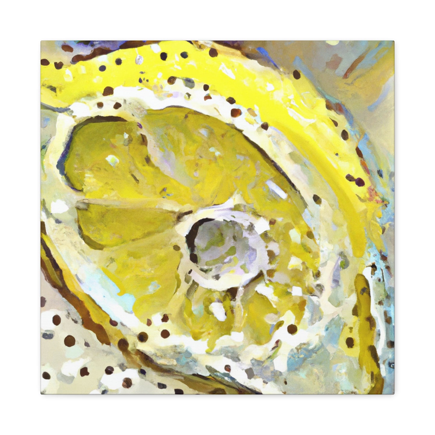 Lemon Zen Abstraction - Canvas