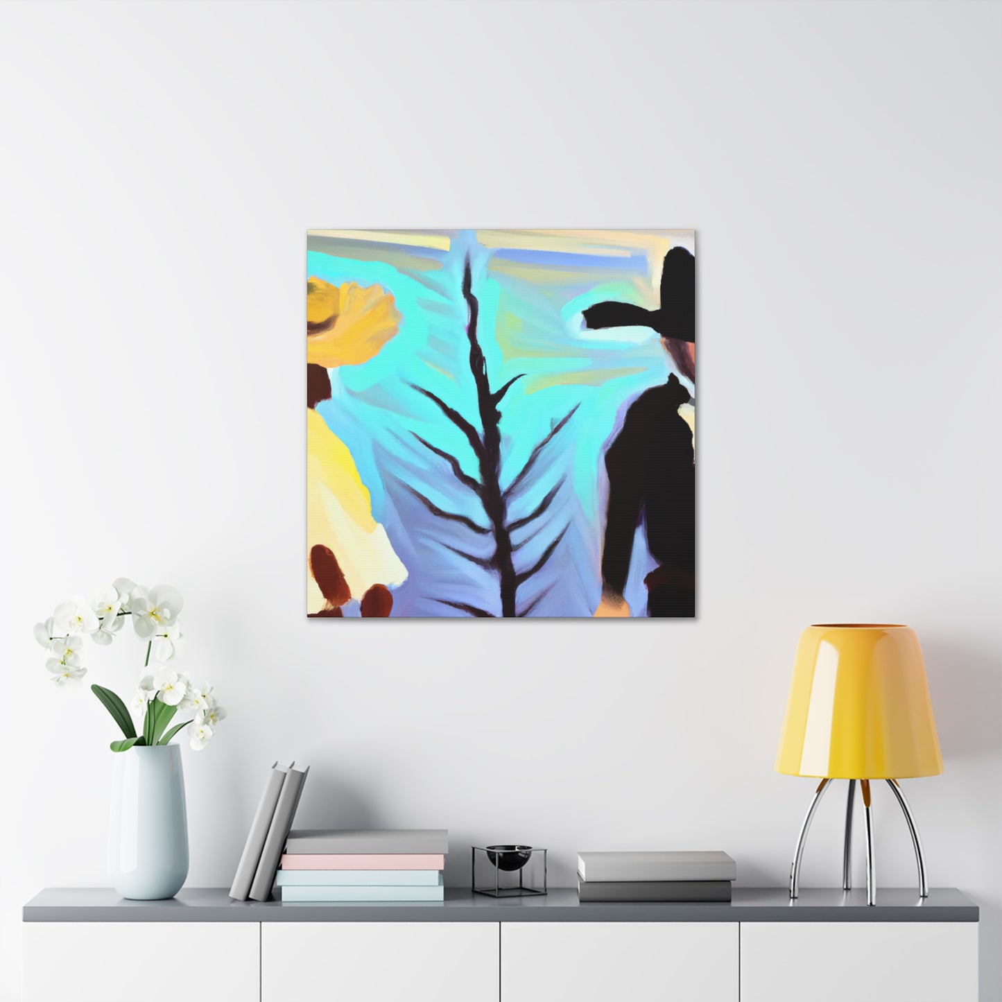 "Ponderous Ponderosa Scene" - Canvas