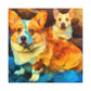 Corgi in Impressionism - Canvas