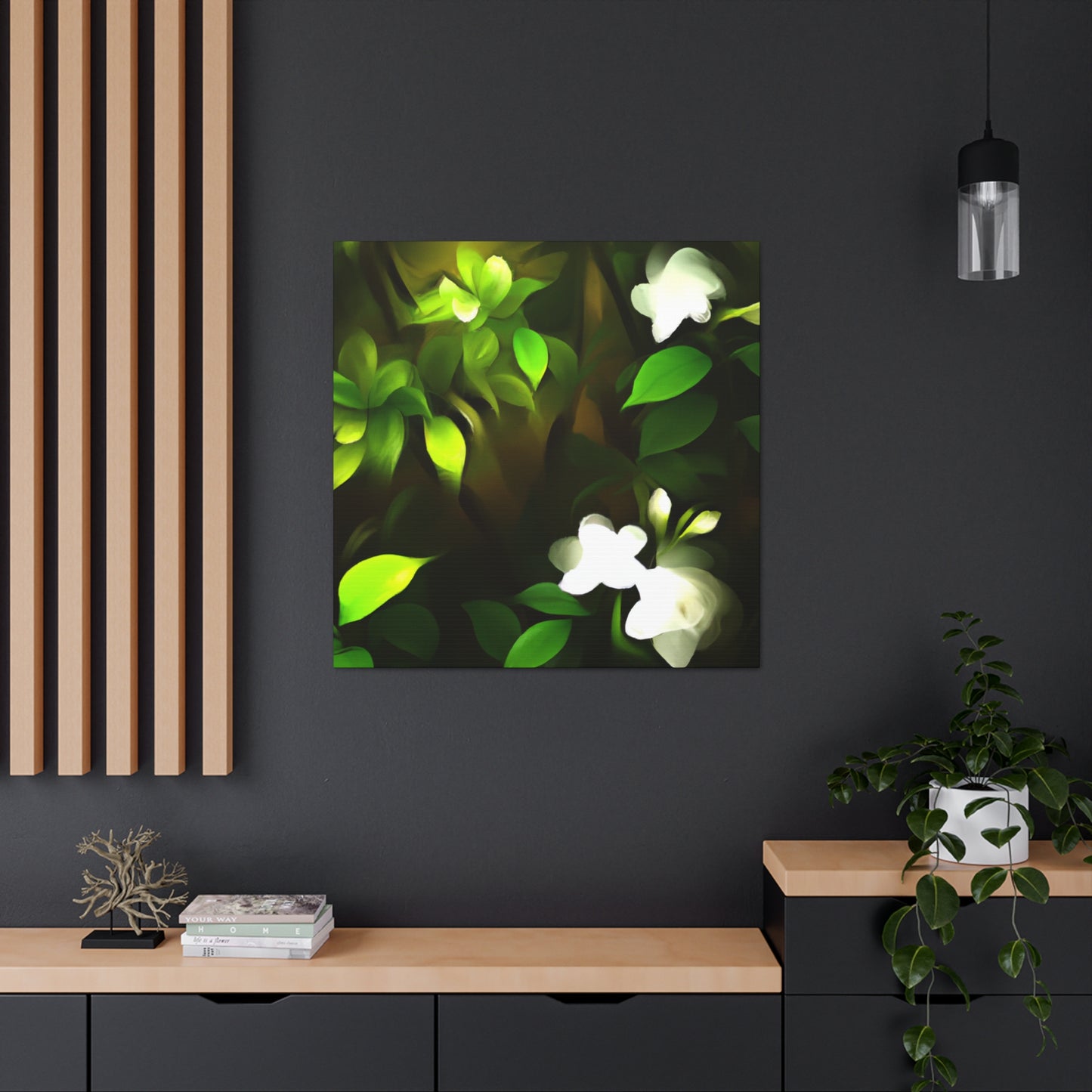 Enchanting Gardenia Bliss - Canvas