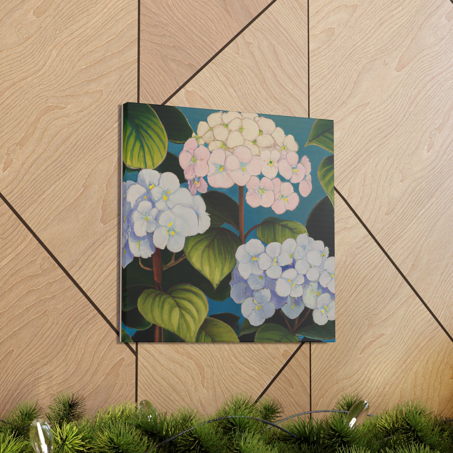 "Velvet Lace Hydrangea" - Canvas