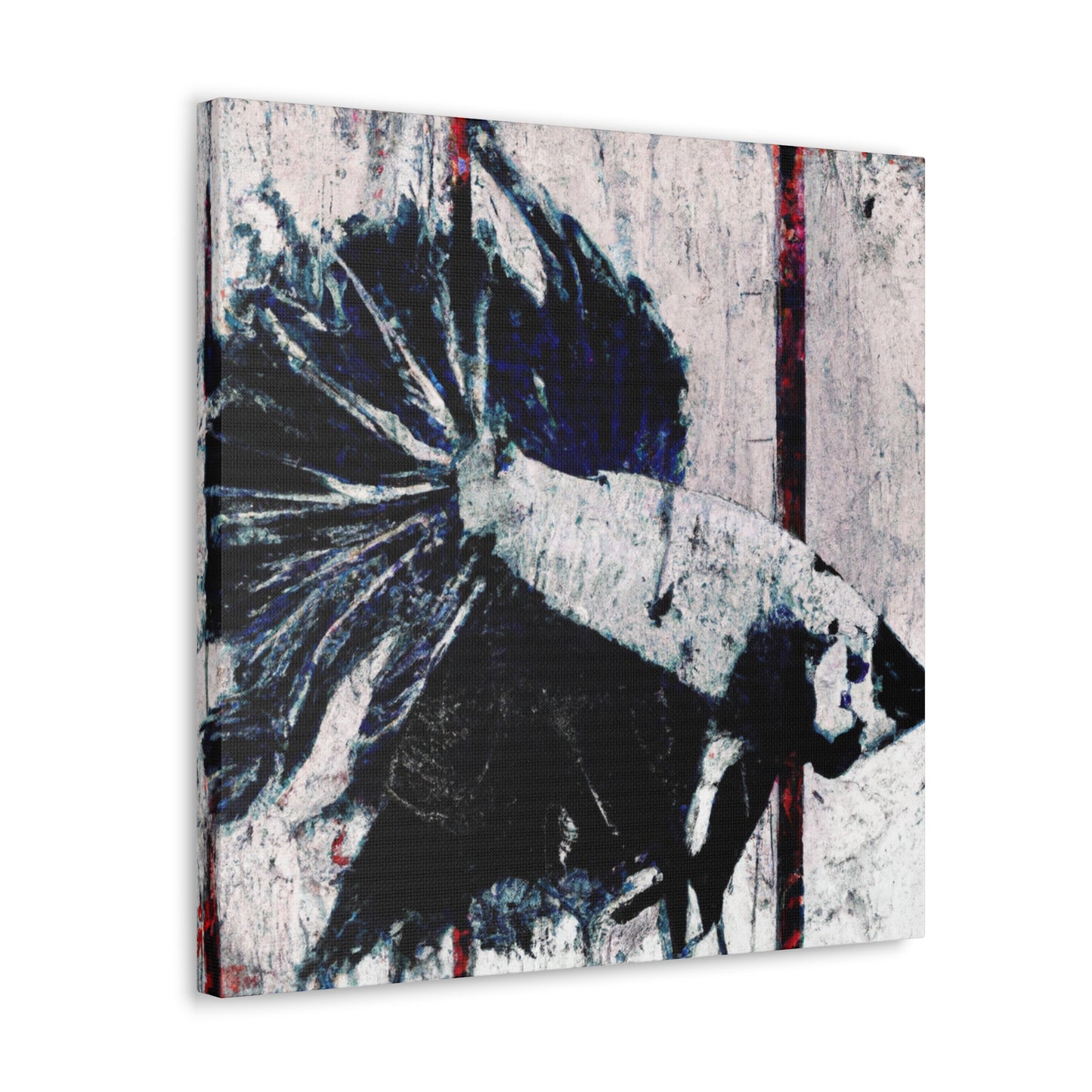 Betta in Golden Hues - Canvas