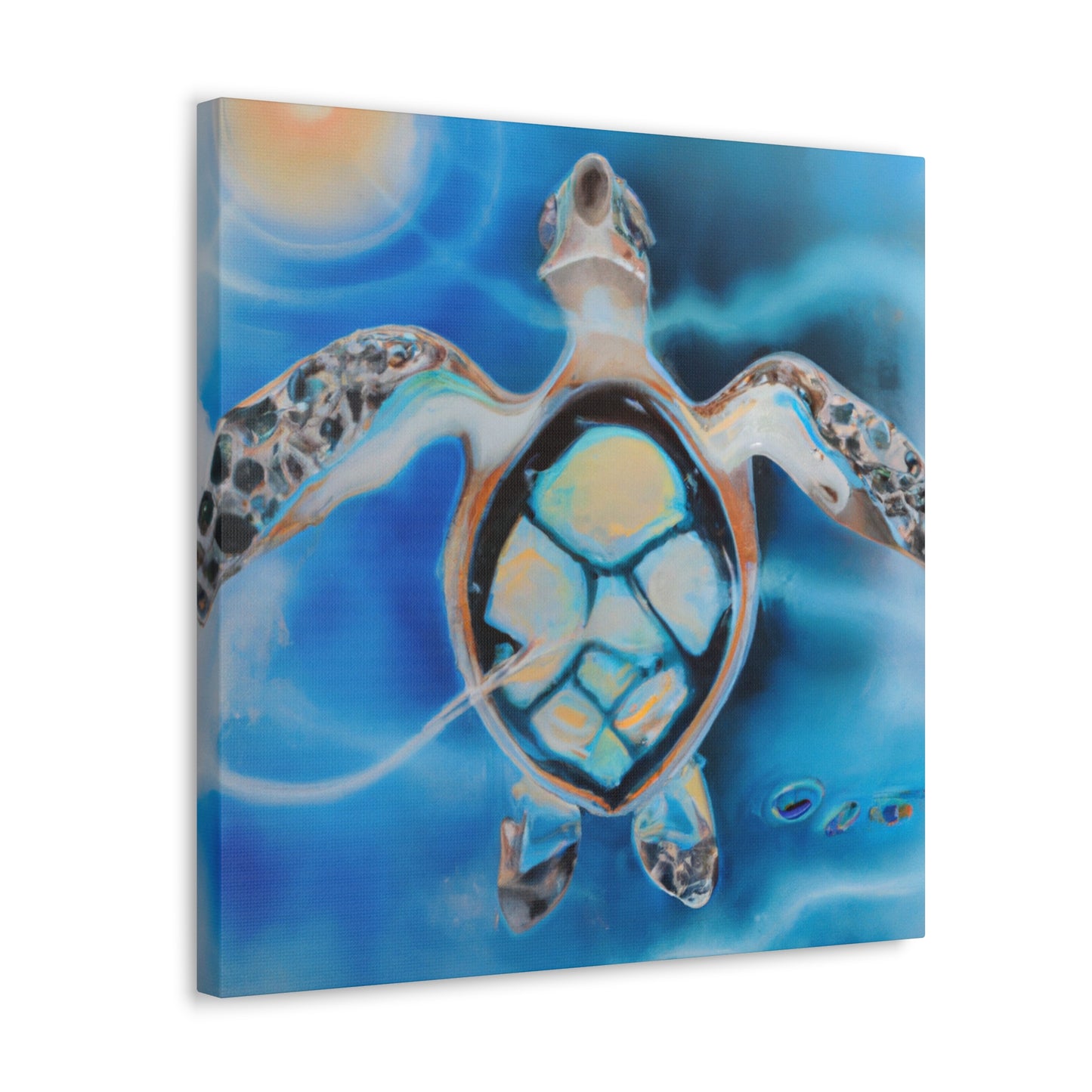 "Sea Turtle Majesty Reigns" - Canvas