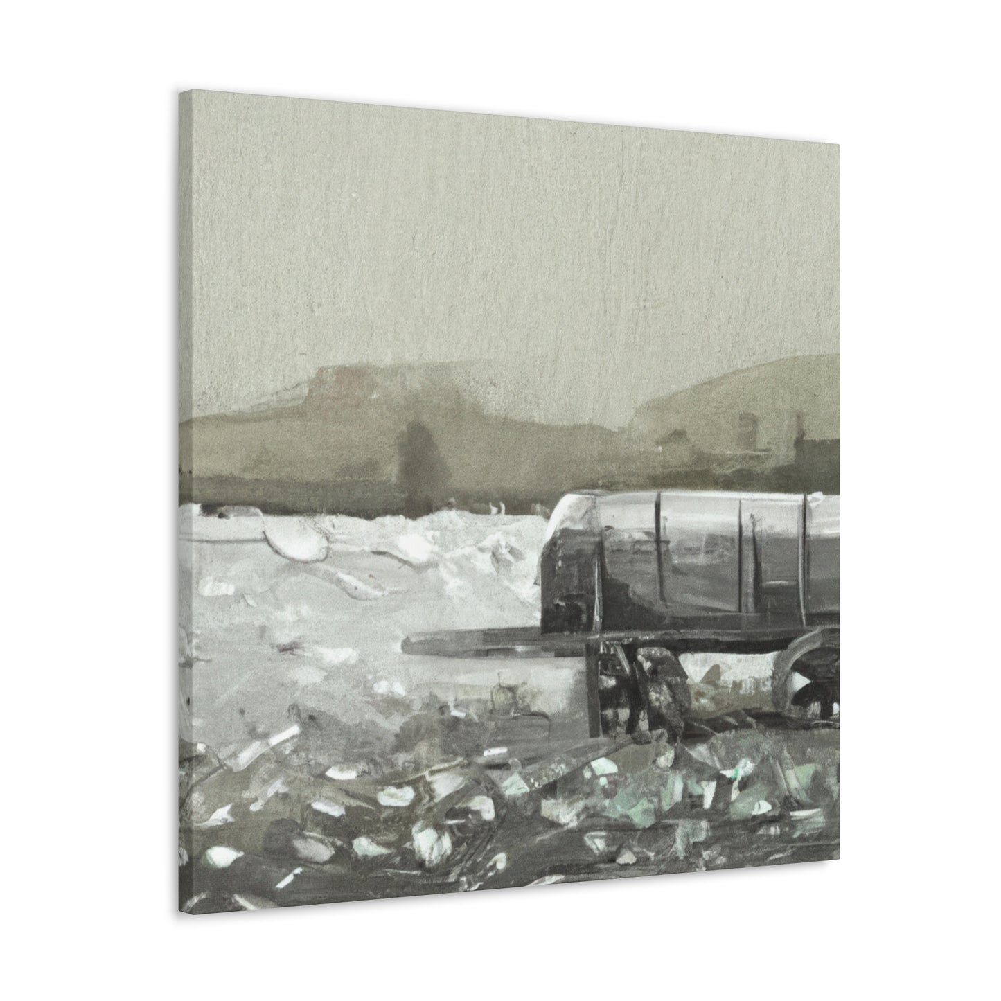 "Hay Wagon's Purposeful Wildness" - Canvas