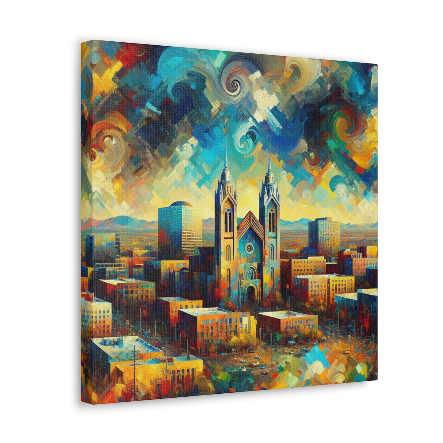 Desert Dreamscape Ablaze - Canvas