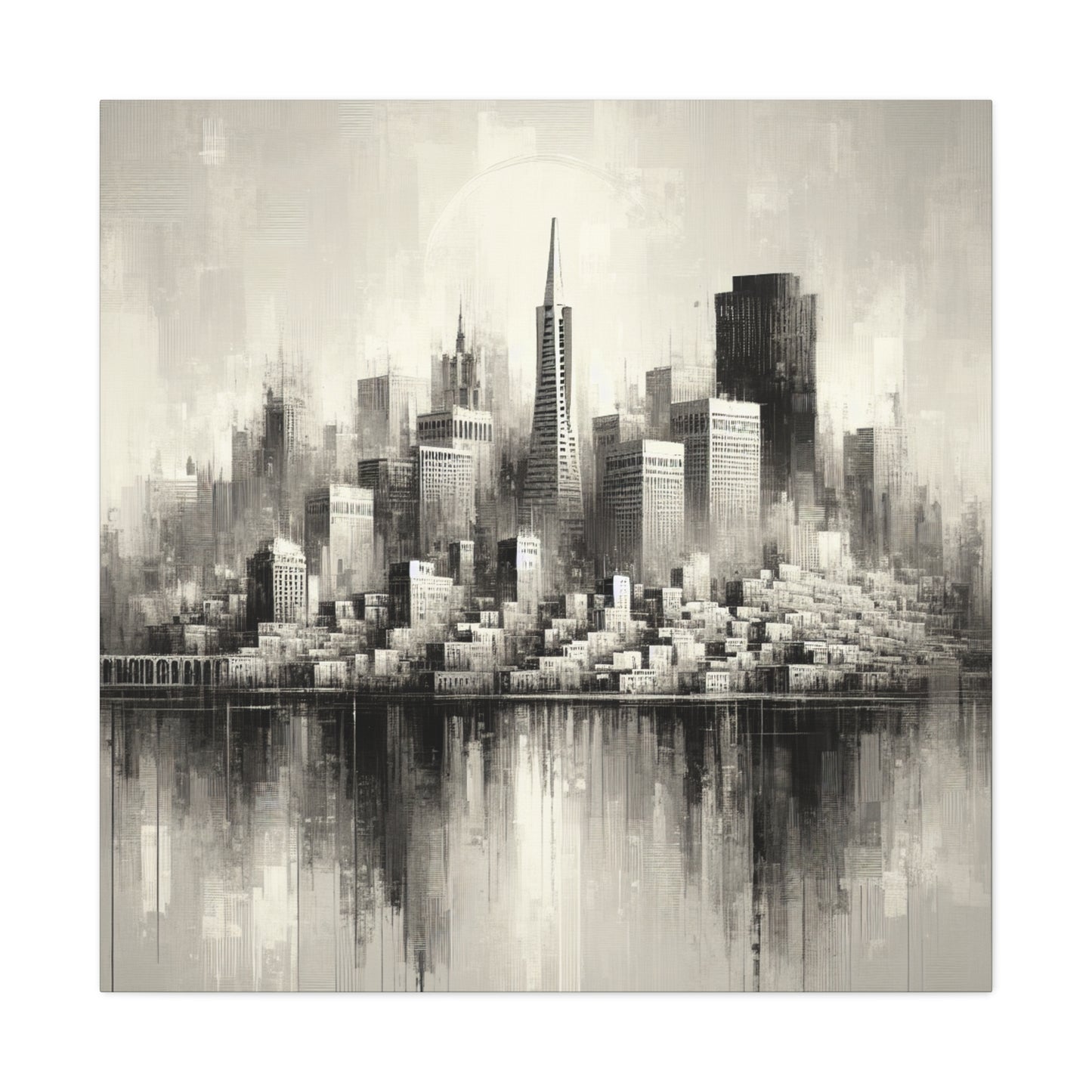 "Cityscape Serenade" - Canvas