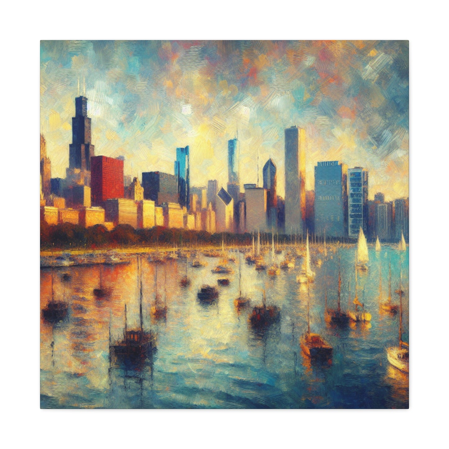 "Cityscape of Hope" - Canvas