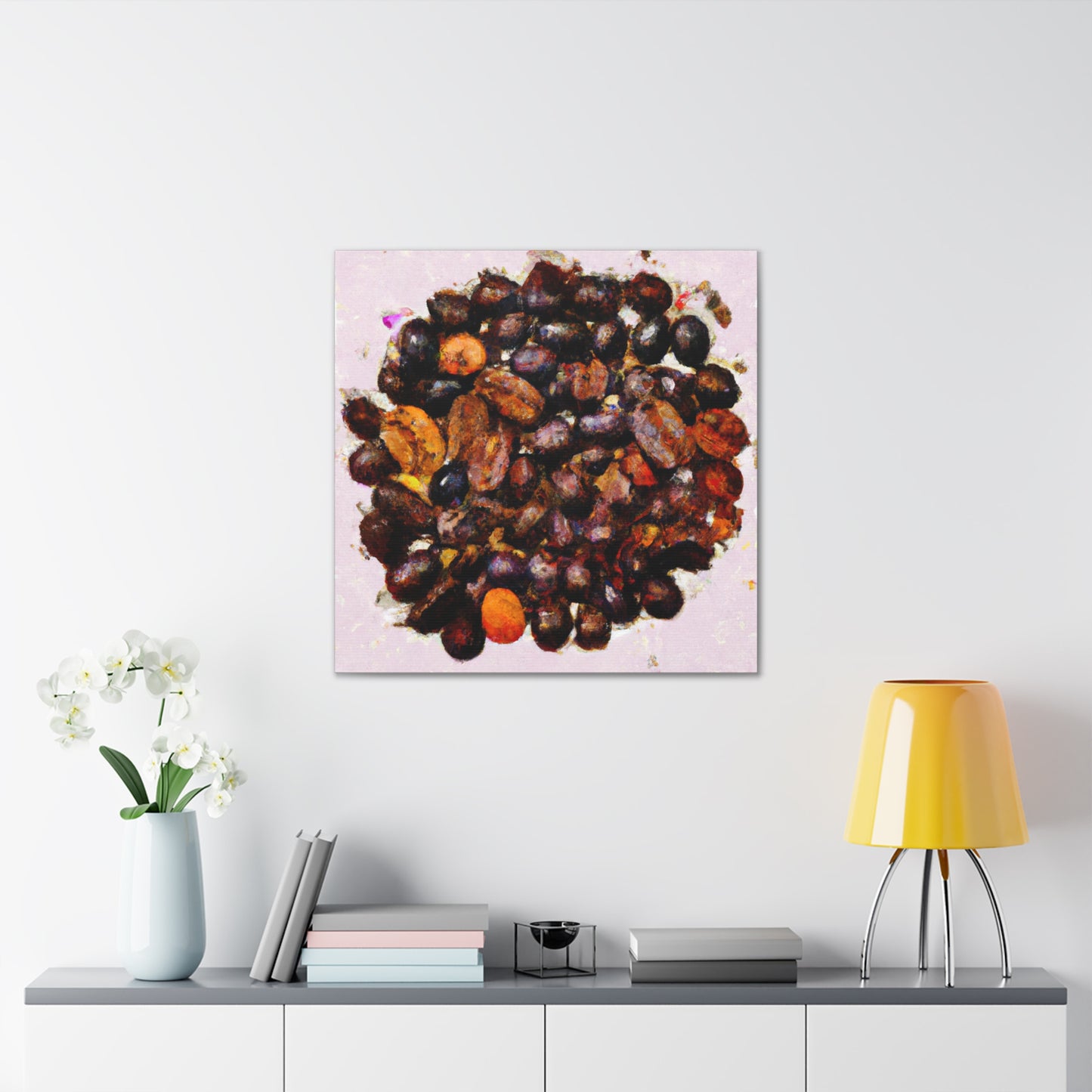 "Coffee Beans Delightful" - Canvas