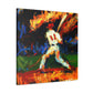 Catching a Fly Ball - Canvas