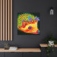 Hedgehog in Art Deco - Canvas