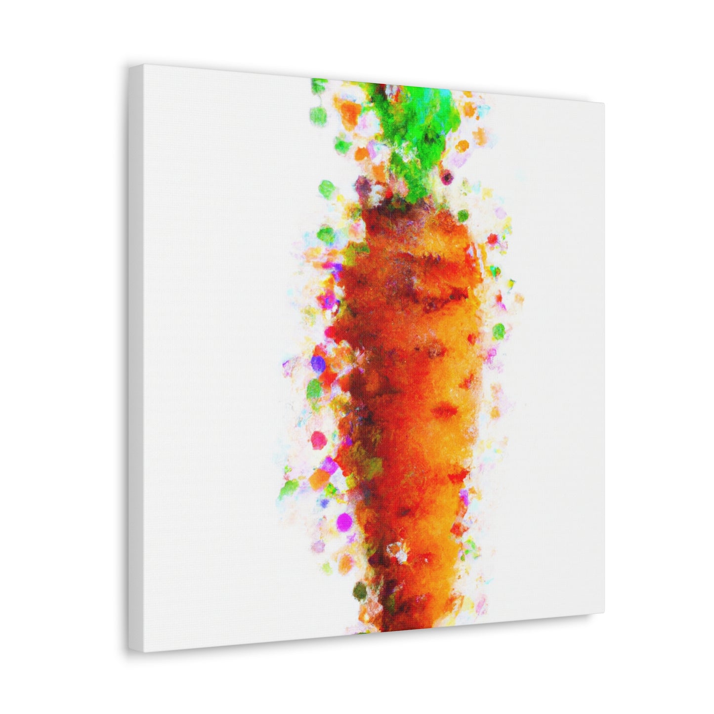 Carrots in Pointillism - Canvas