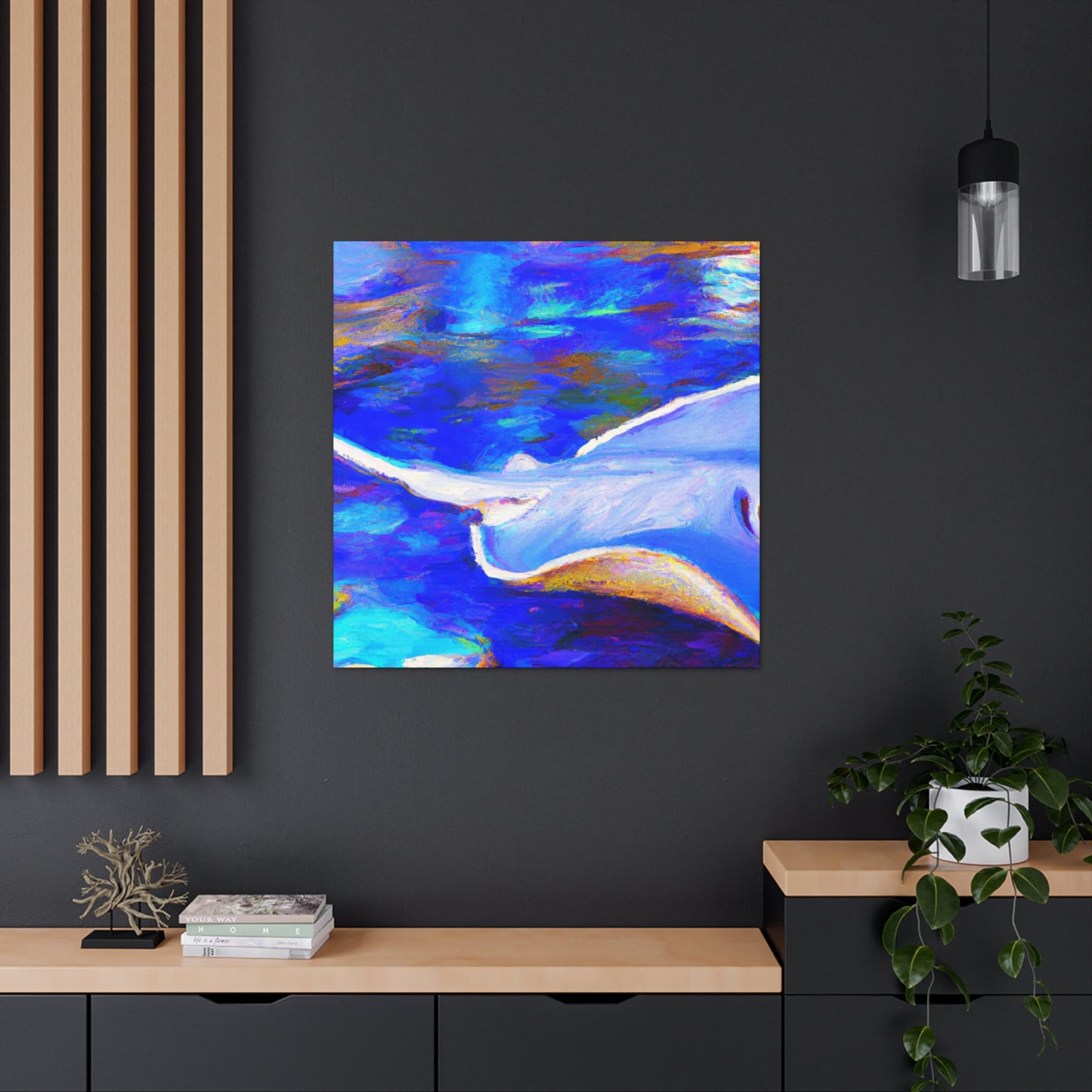 "Stunning Stingray Impression" - Canvas