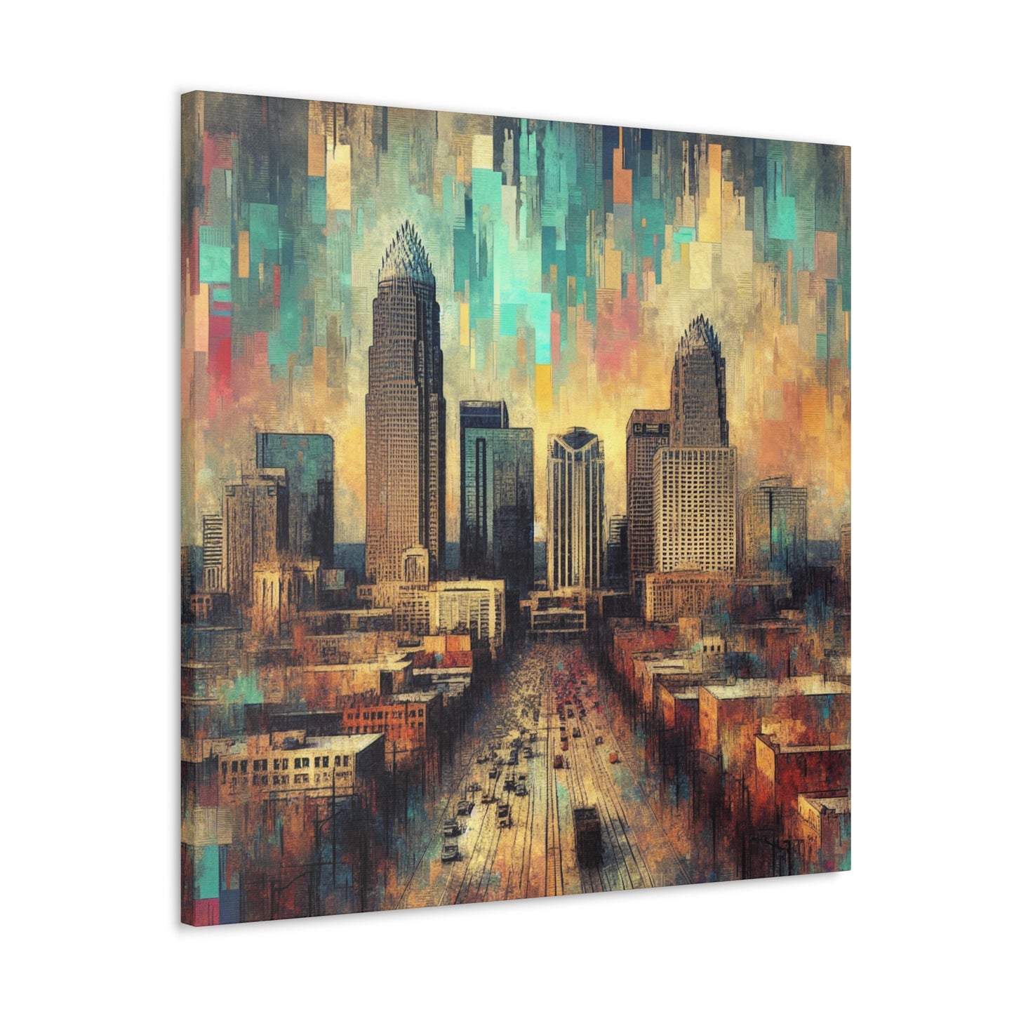 "Cosmic Urban Reverie" - Canvas