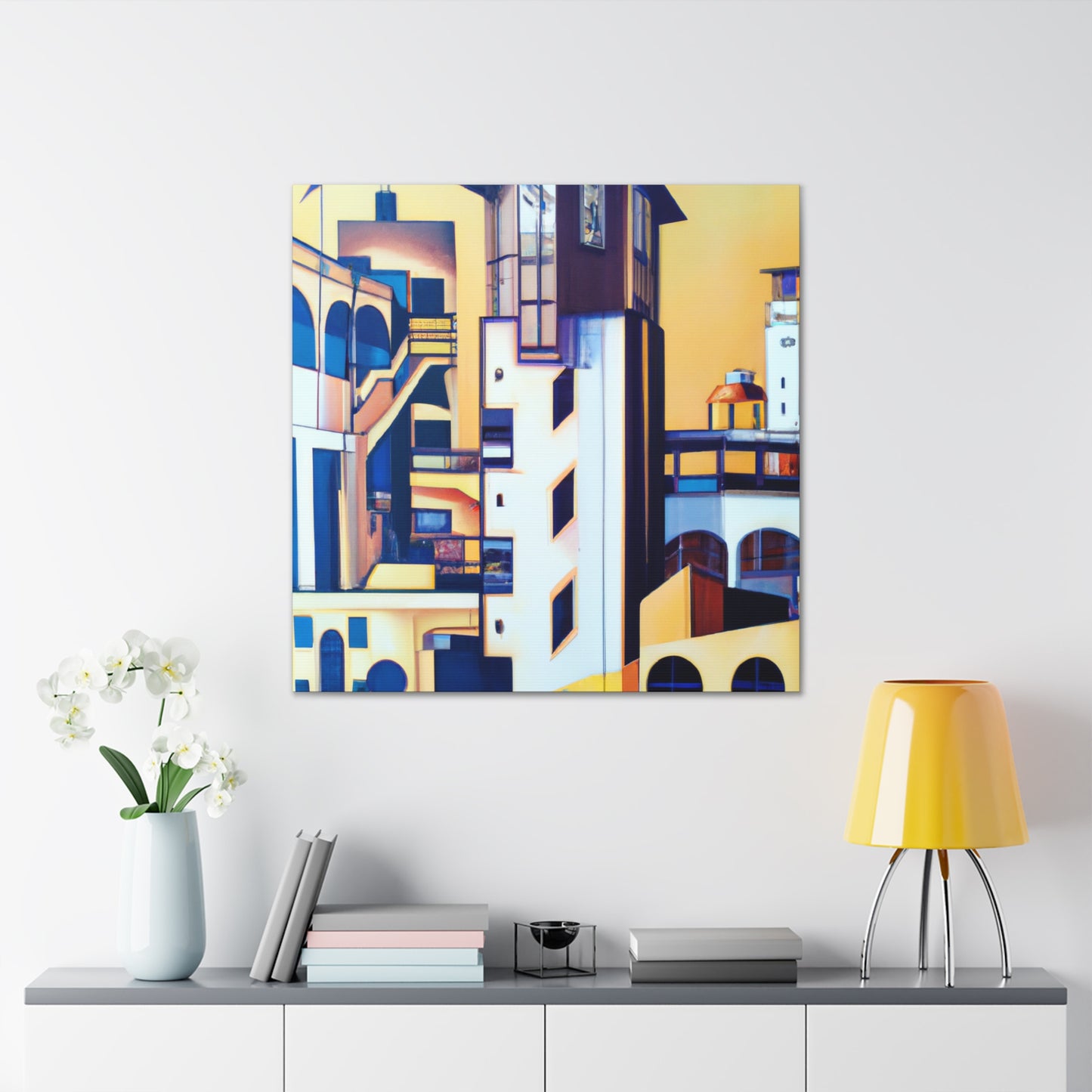 "Bauhaus Meets Art Nouveau" - Canvas