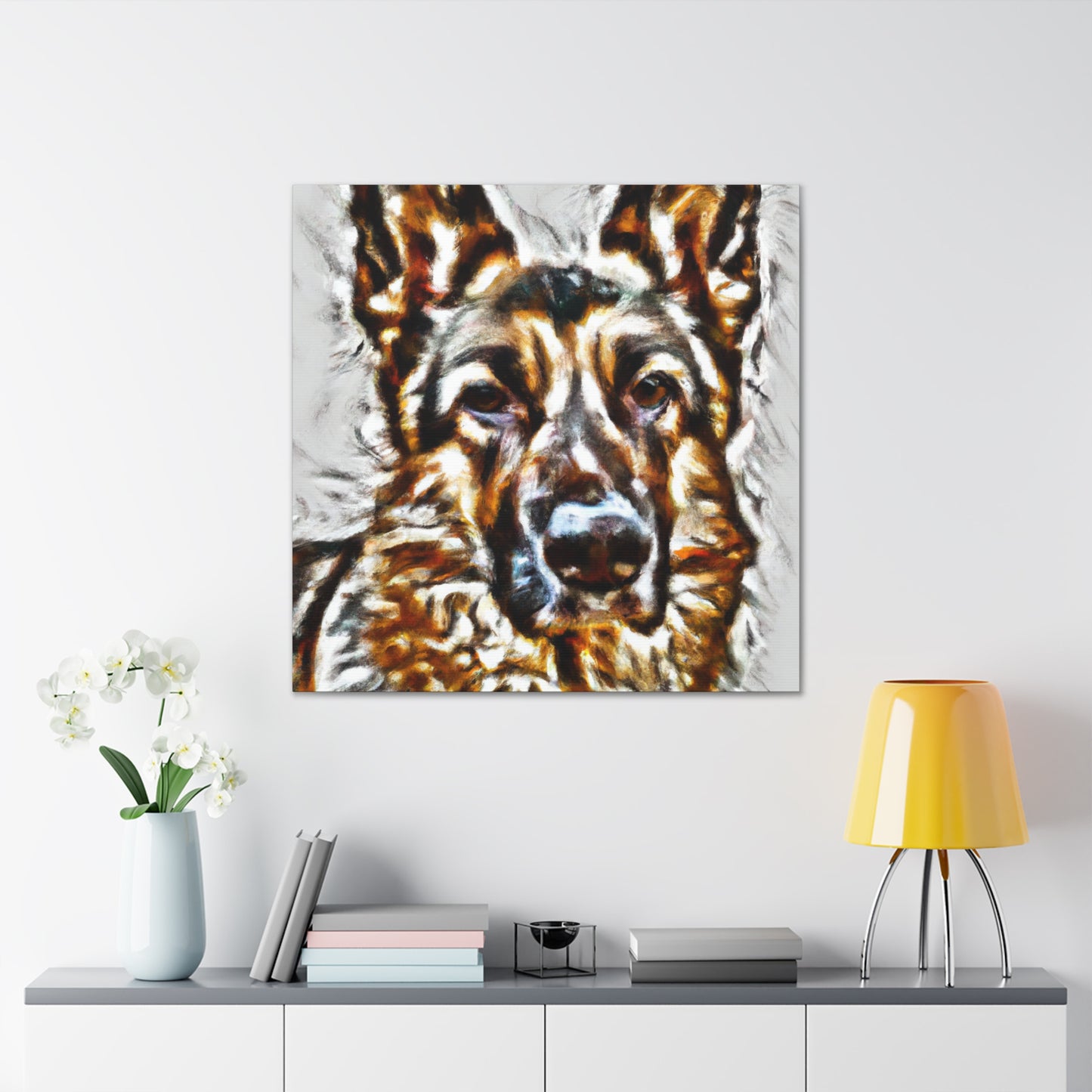 "Canine Guardian Sentinel" - Canvas