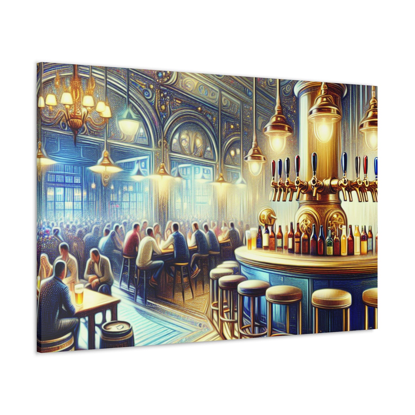 "Revelry at the Brewery" - Canvas