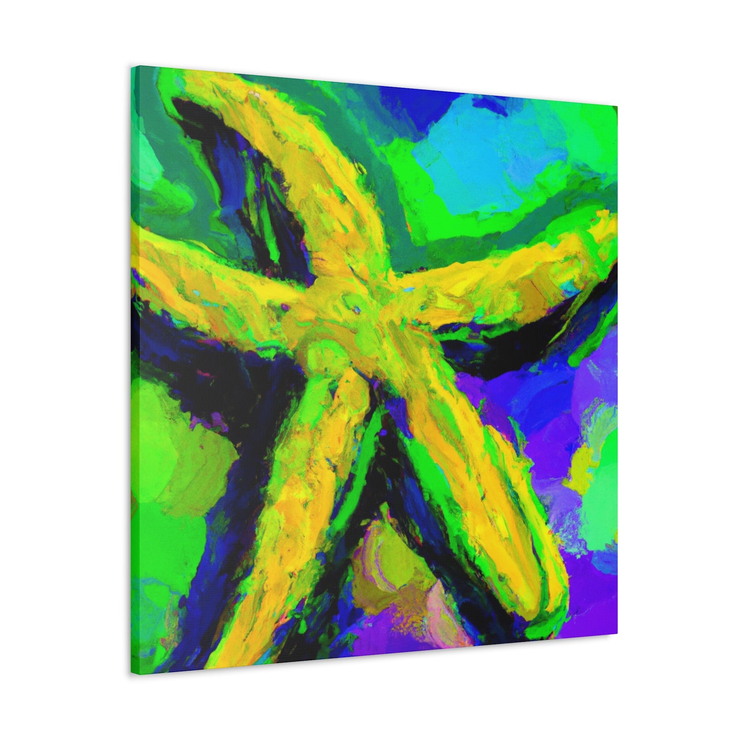 Starfish Under Moonlight - Canvas