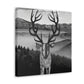 Deer in Steampunk Land - Canvas