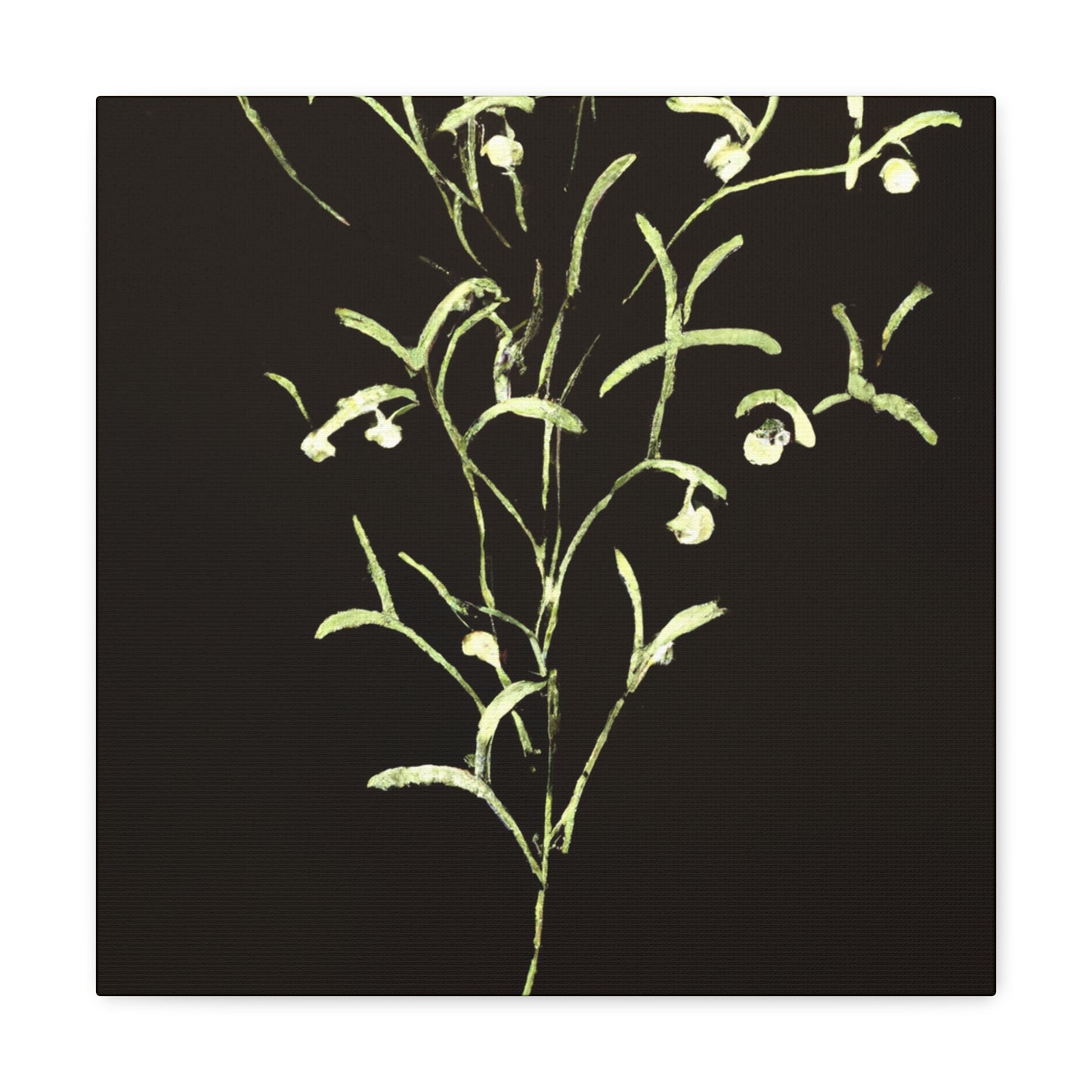 Mistletoe Minimalism. - Canvas