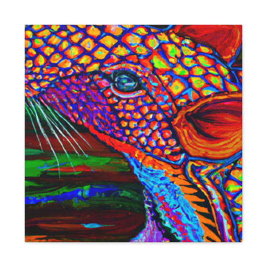 "Pangolin in India Glory" - Canvas