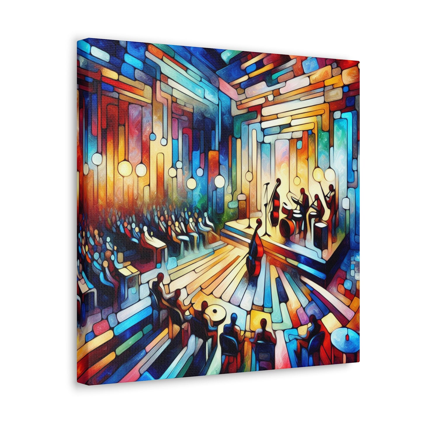 "Swinging Midnight Melodies" - Canvas