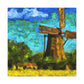 Windmill in Motion - Canvas