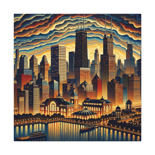 "Windy City Melodies" - Canvas