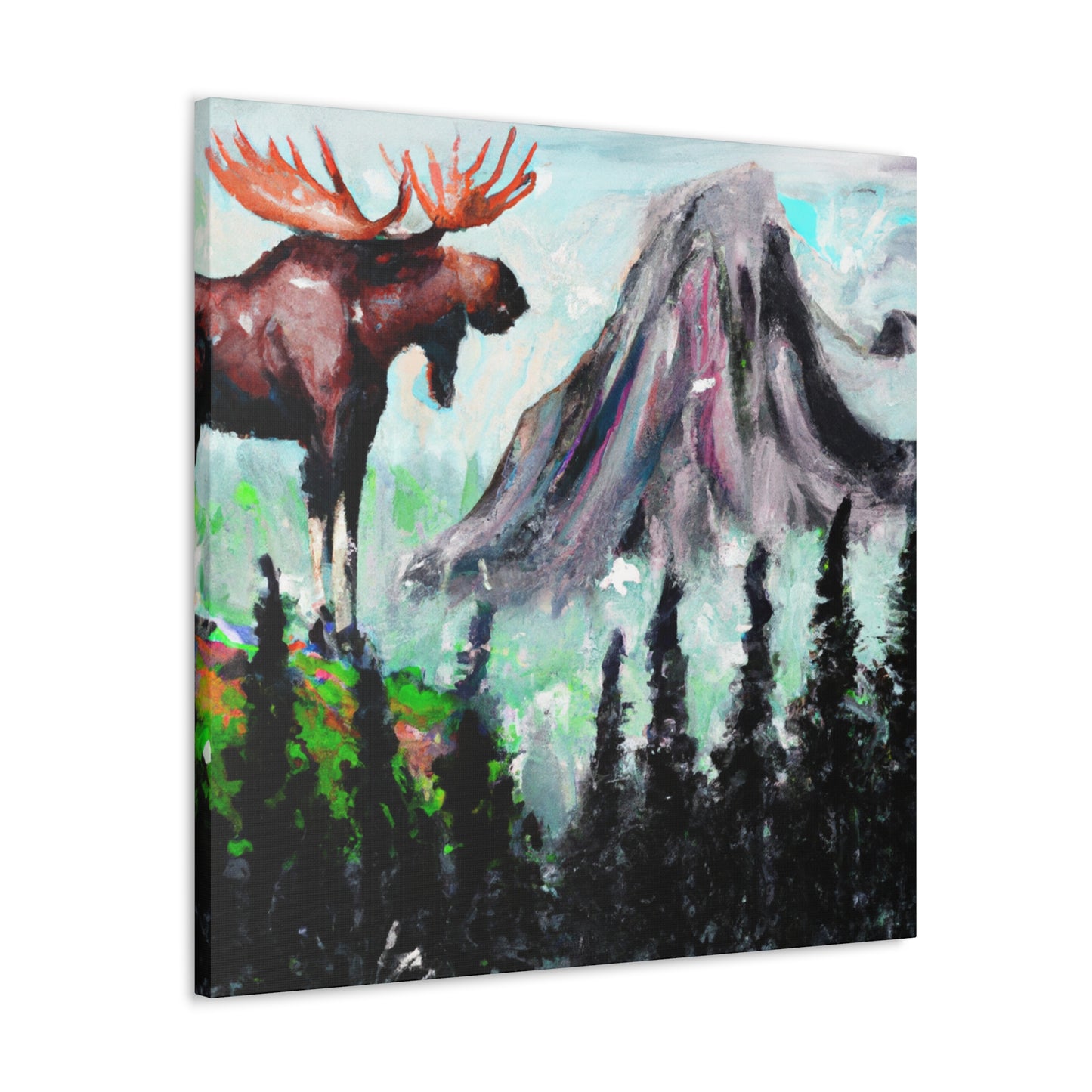 Moose in Expressionism - Canvas