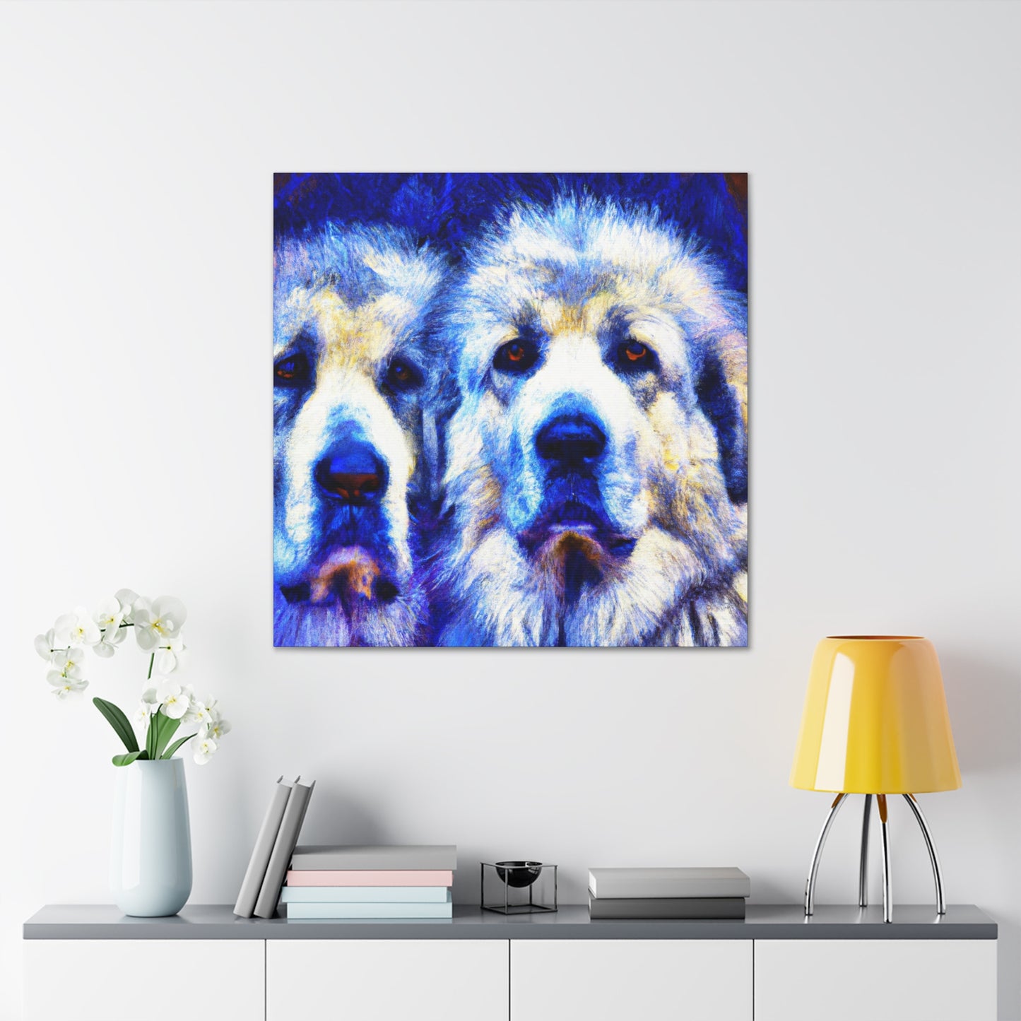 "Majesty of Great Pyrenees" - Canvas