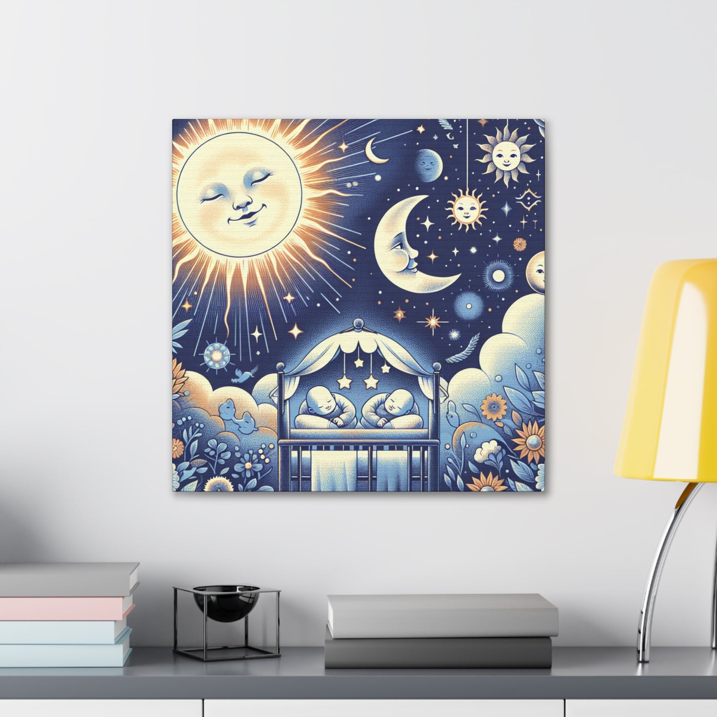 "Radiant Celestial Grins" - Canvas