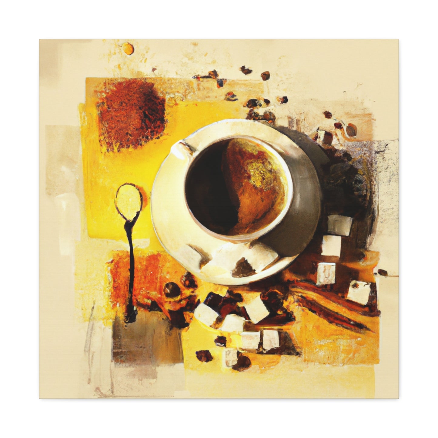 Coffee Time Reflection - Canvas