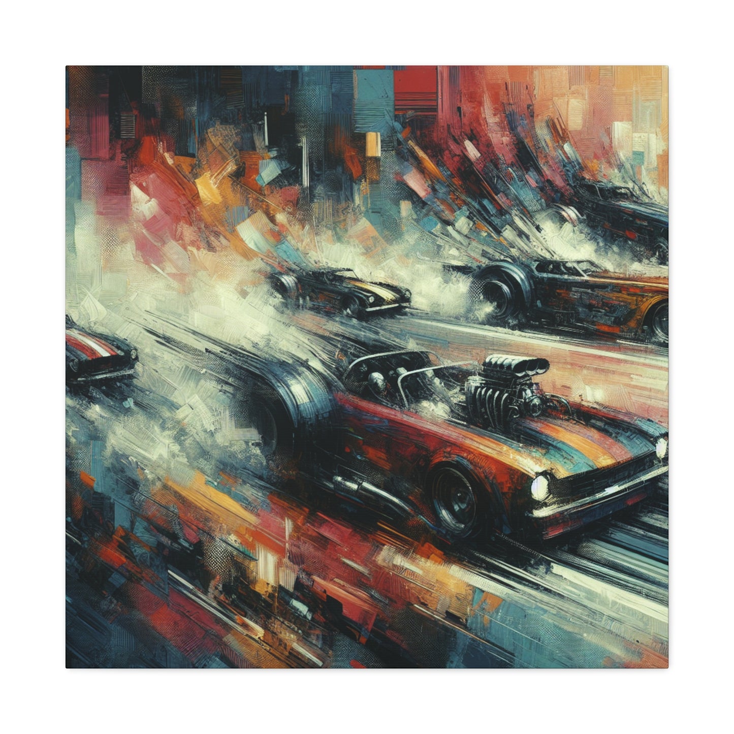 "Velocity Unleashed in Colors" - Canvas