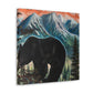 "Black Bear Unfathomable" - Canvas