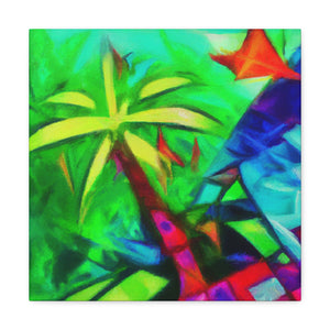 Palm Tree in Bloom - Canvas