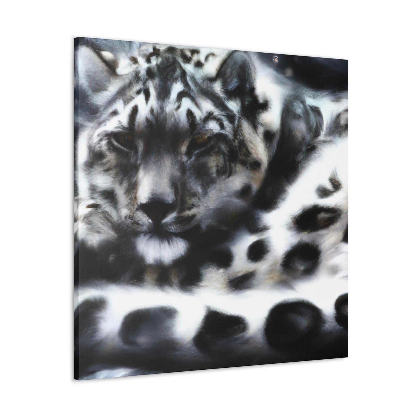 Snow Leopard Majesty - Canvas