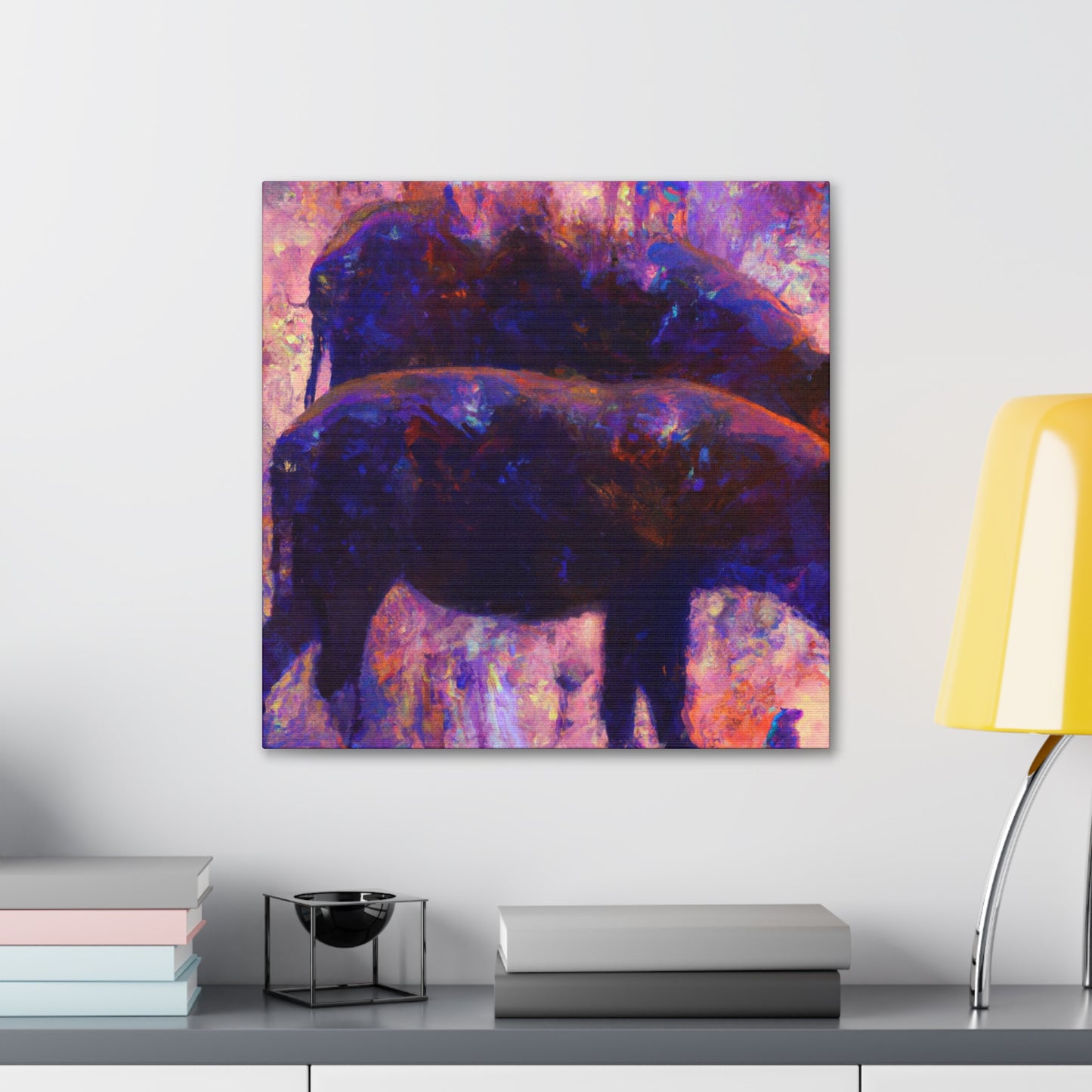 Warthog at Dusk - Canvas