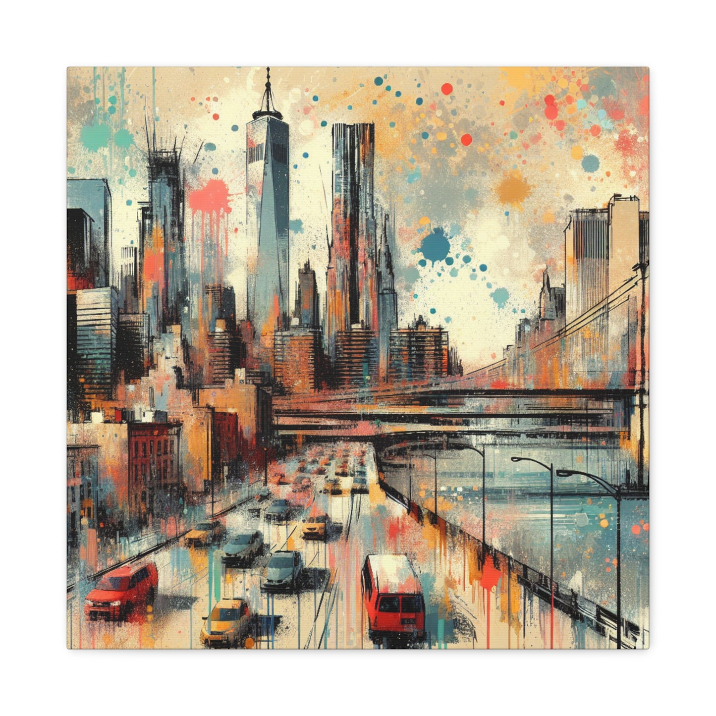 "Concrete Jungle Serenade" - Canvas