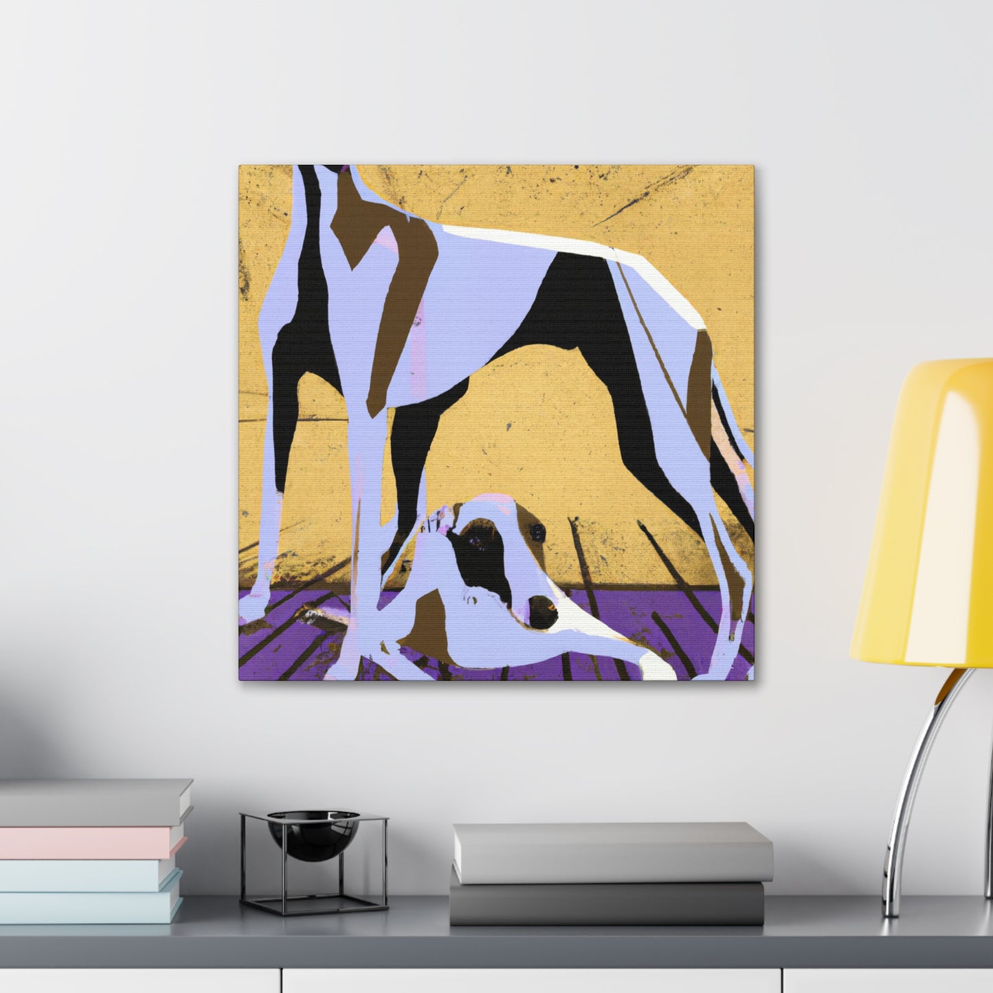 "Greyhound in Motion" - Canvas