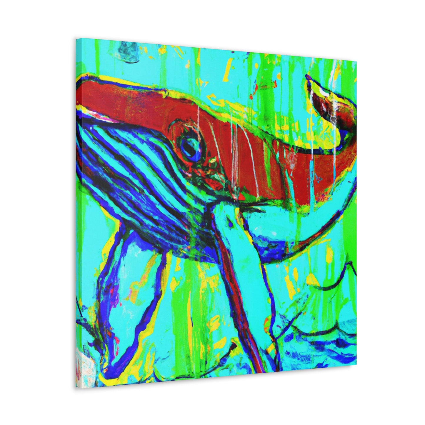 Whale in Moonlight Lullaby - Canvas