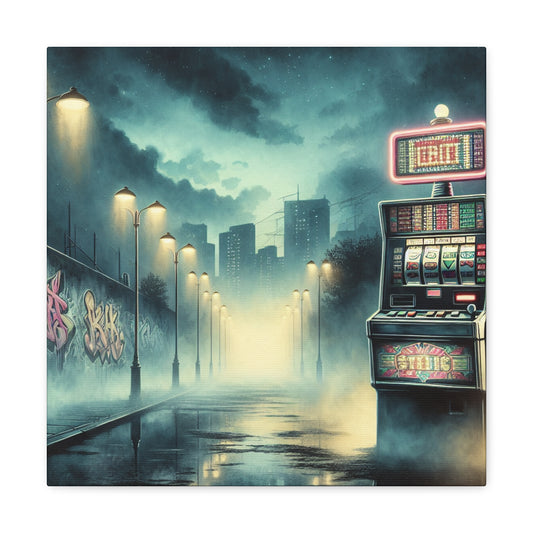 "Gambling City Vortex" - Canvas