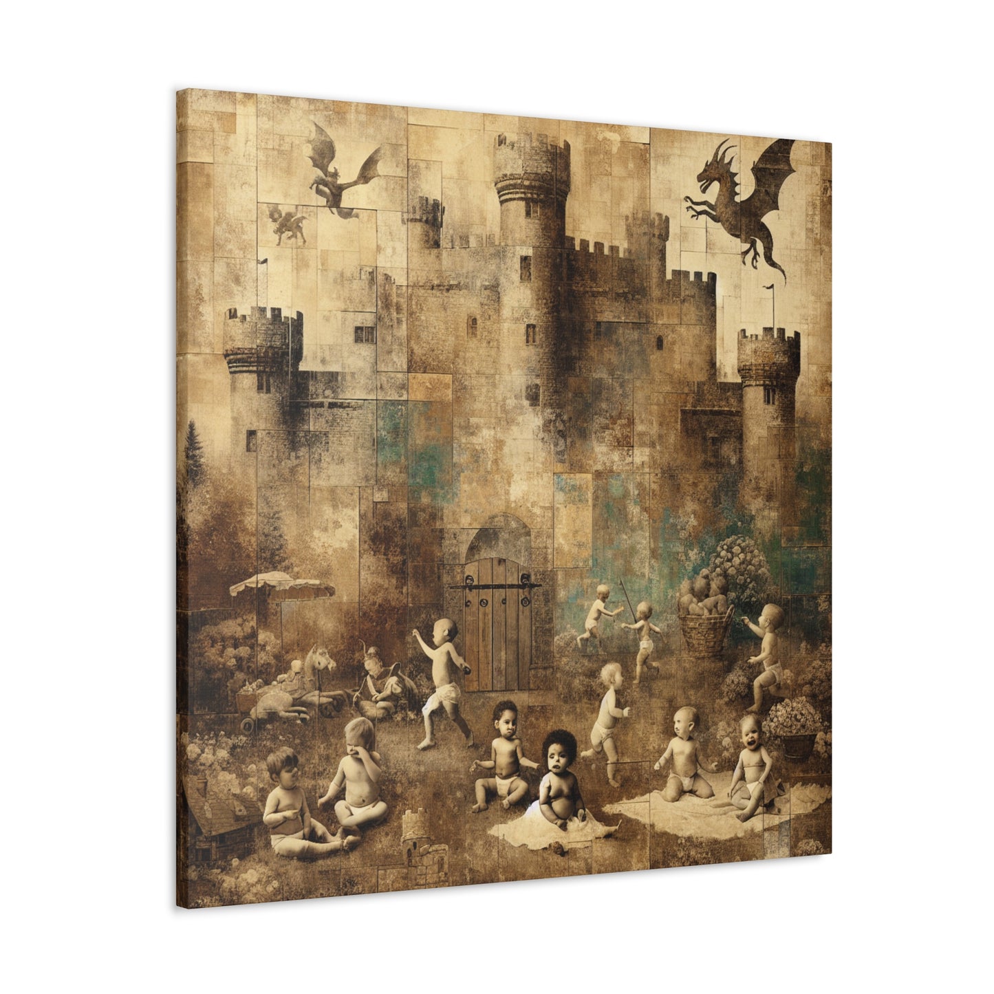 Whimsical Dragon's Dream - Canvas